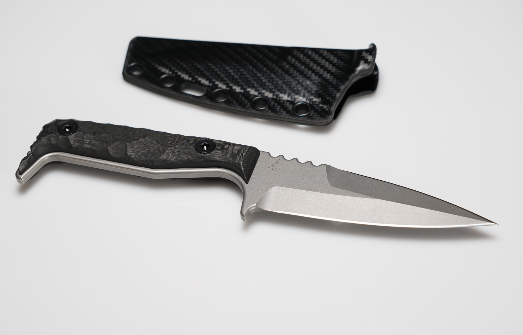 Buy DCK Stonewashed Carbon Knife | Compliance Edge Knives