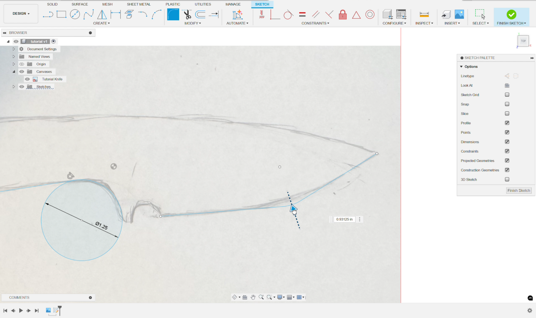 Class 1 – Digital Knife Design Using Fusion 360